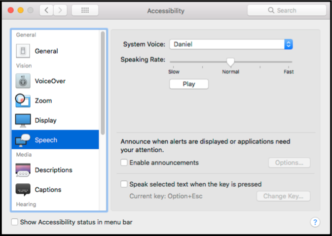 text to speech mac pro