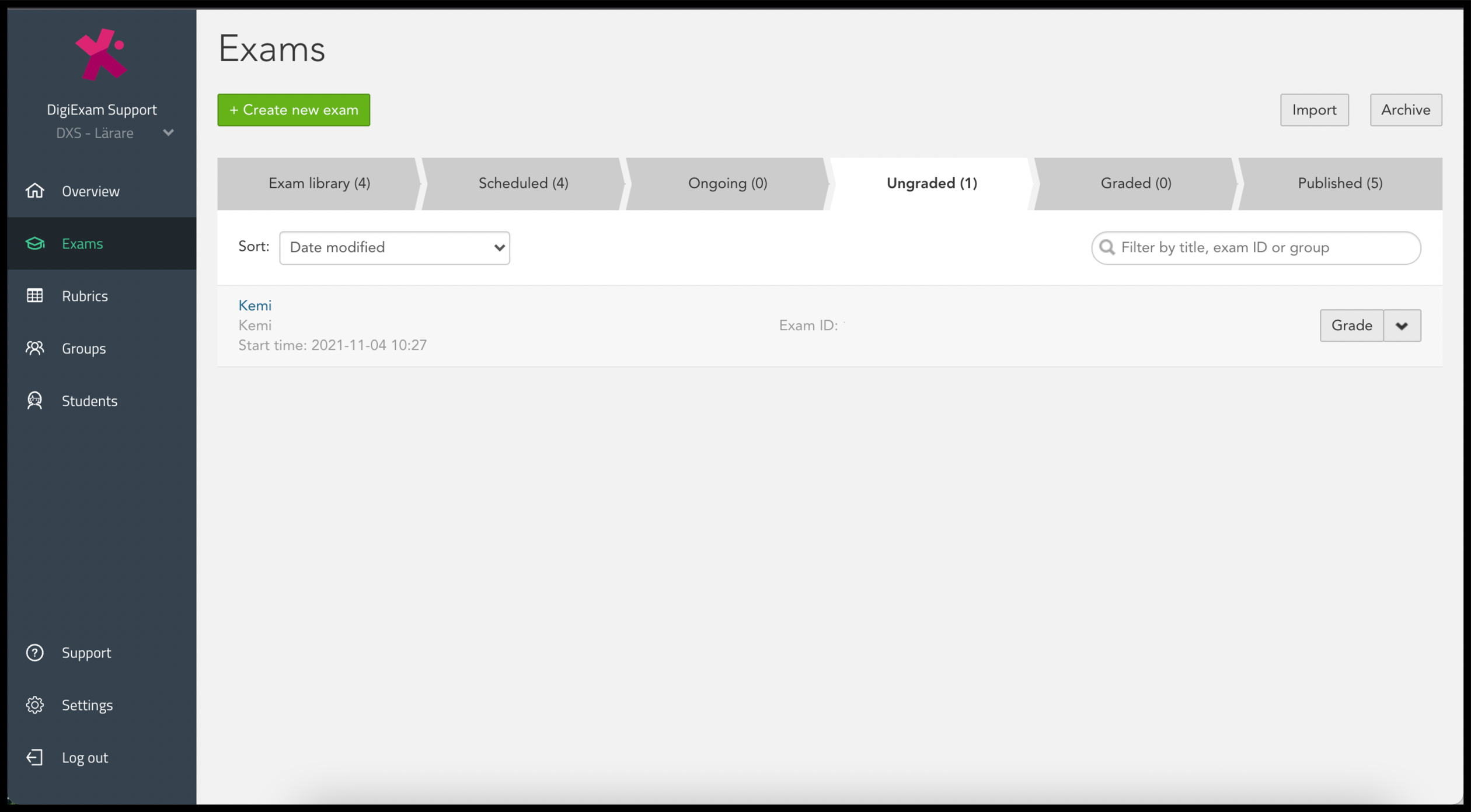 Exam Library – Digiexam Knowledge Center